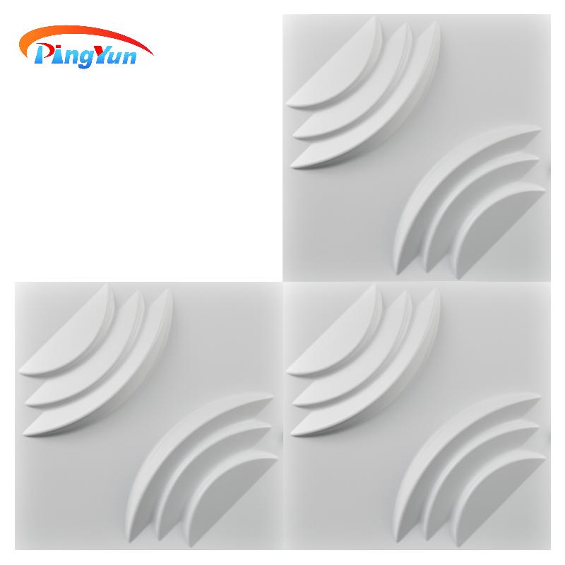 Painéis de parede à prova de som decorativos para sala de estar 3D adesivos de parede de PVC